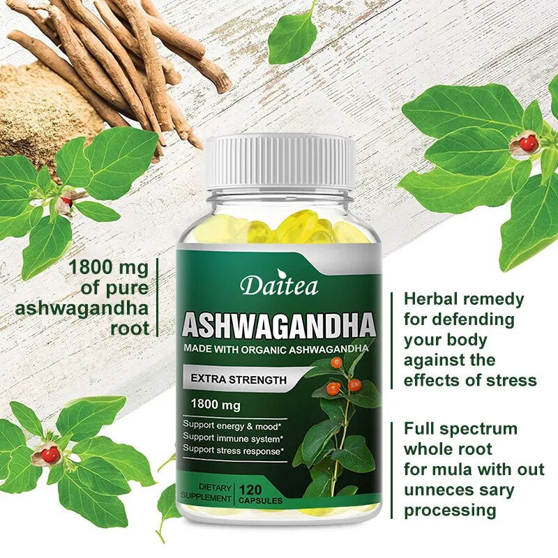 Ashwagandha Extract - Support Boosts Immunity & Enhances Brain Function