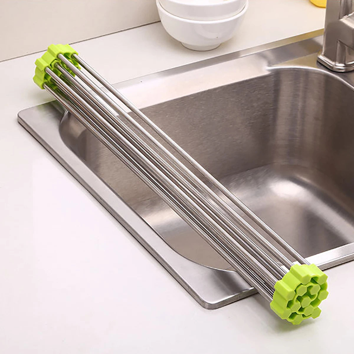 New Stainless Steel Foldable Sink Drain Rack