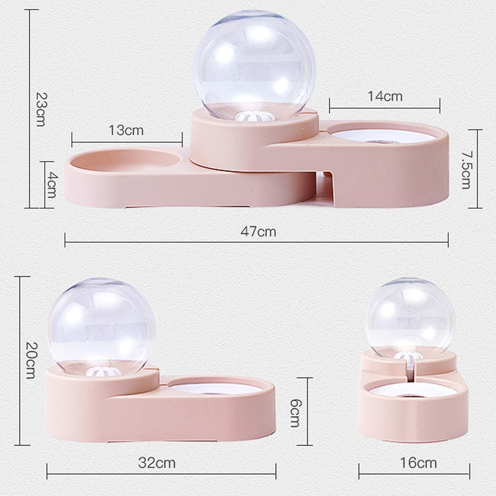 New Bubble Pet Bowls  Automatic Fountain Food Feeder