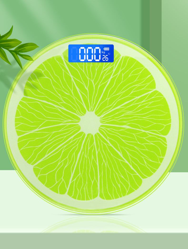 Cartoon Lemon Pattern Weight Scale For personal Health