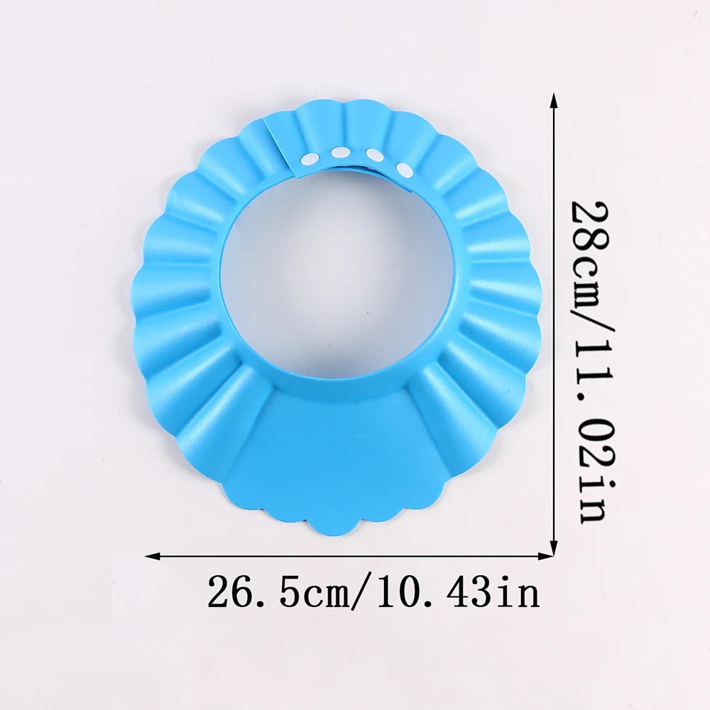 Adjustable Eye Ear Protection Waterproof Baby Shower Cap