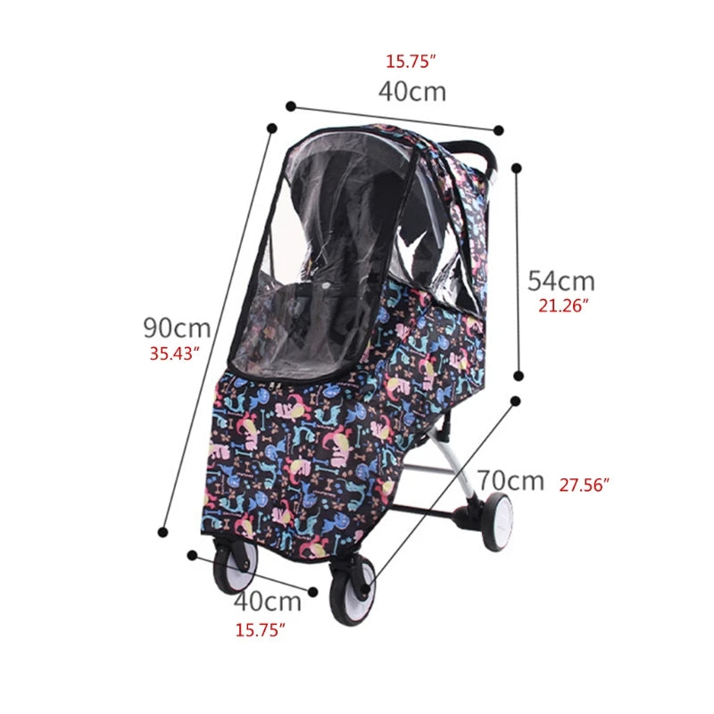 Infants Cartoon Weathershield Universal Size Baby Stroller