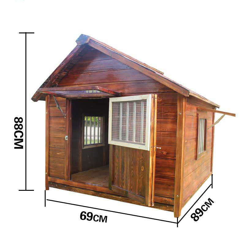 Dog Houses Outdoor Waterproof Solid Wood Kennels