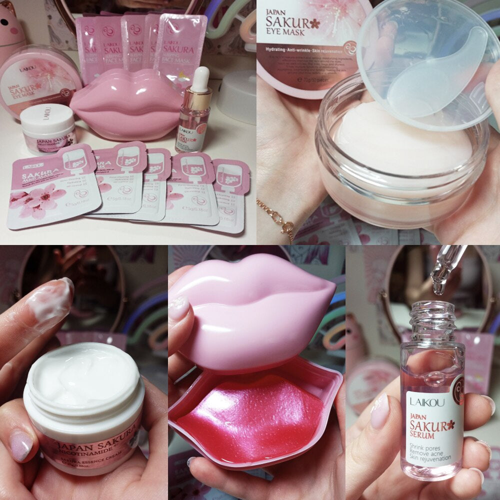 Skincare Product Sakura Set Whitening Cream