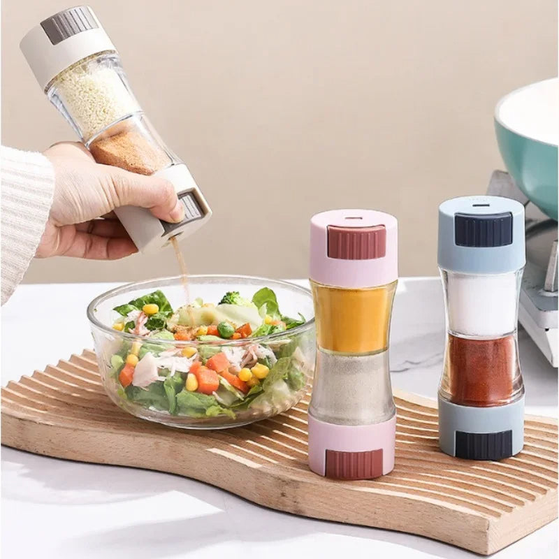 Double-headed Sugar Spice Pepper Seasoning Bottle Quantitative Sprinkle Salt Tool