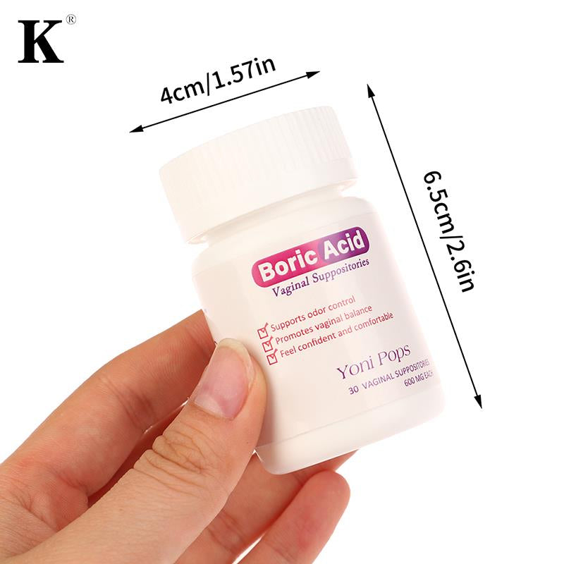 Boric Acid Vaginal Suppositories Intimate for Women Health Support