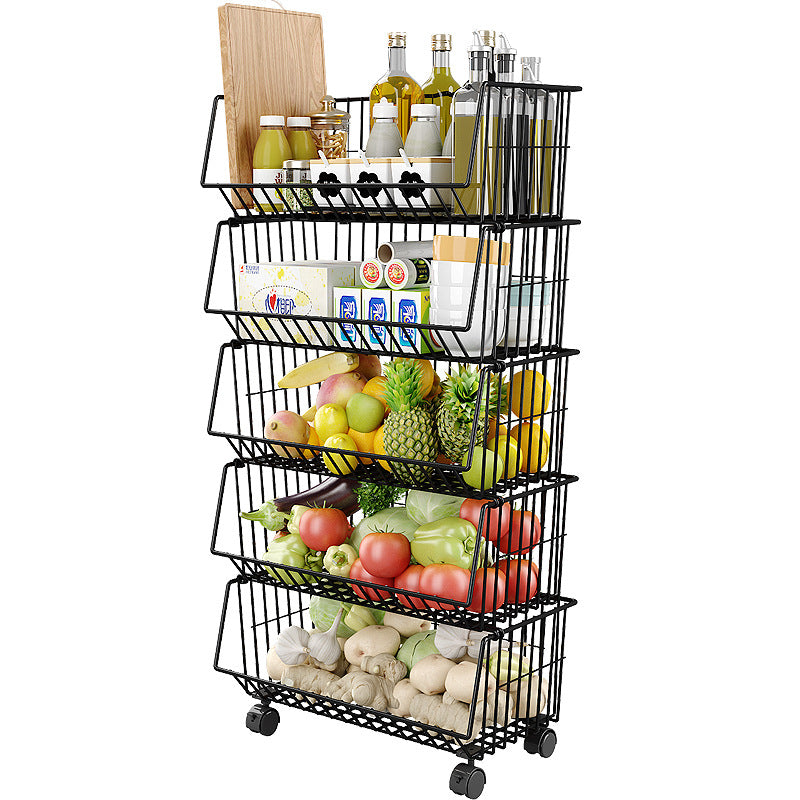 Shelf Floor Standing 1/2/3 Multilayer Vegetable Fruit Storage Basket