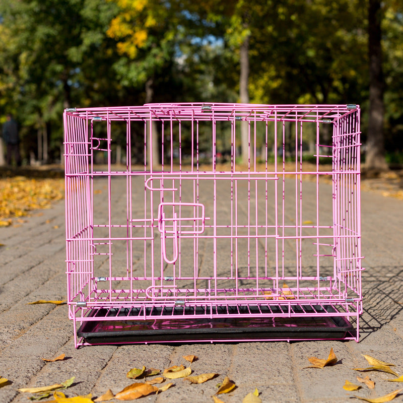 Kitten Puppy Cage Pure Metal Foldable Portable Pet Cage