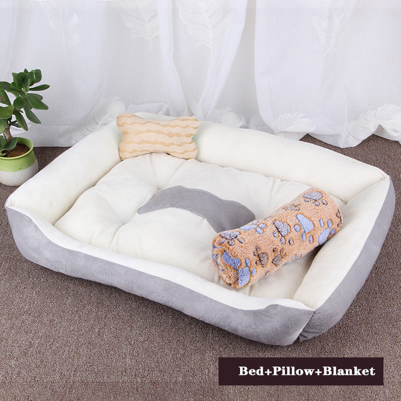 Pet Bed Warm Memory Foam For Small Medium Large Dog