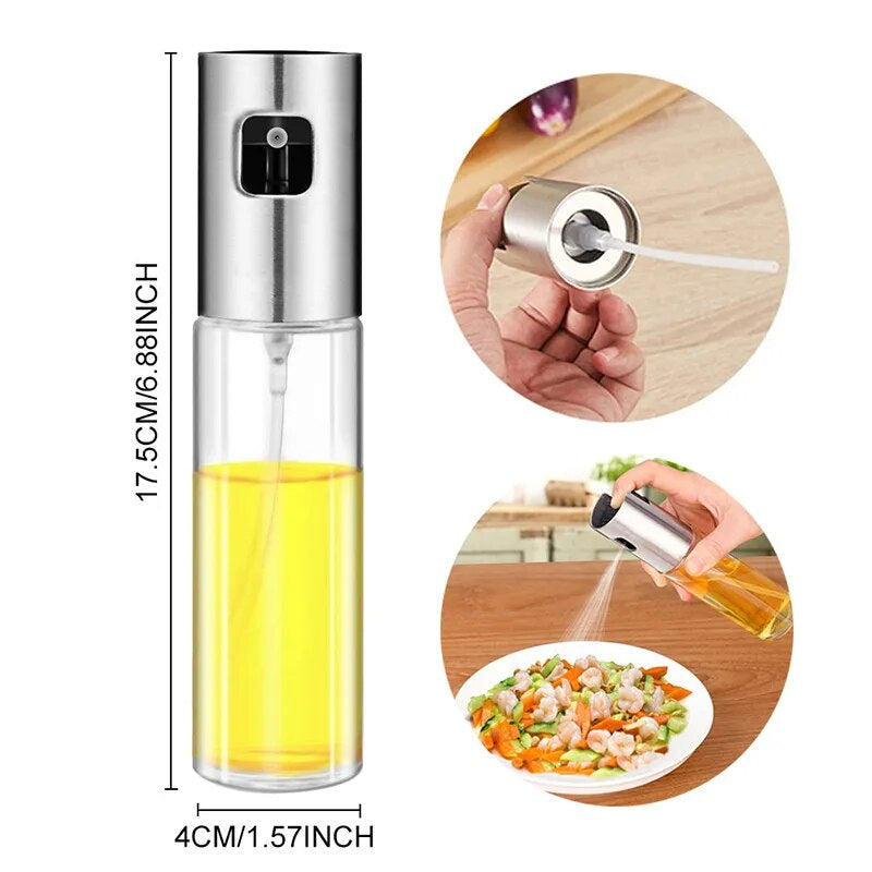 Kitchen Push Type Spray Olive Oil Sprayer in Healthy Food