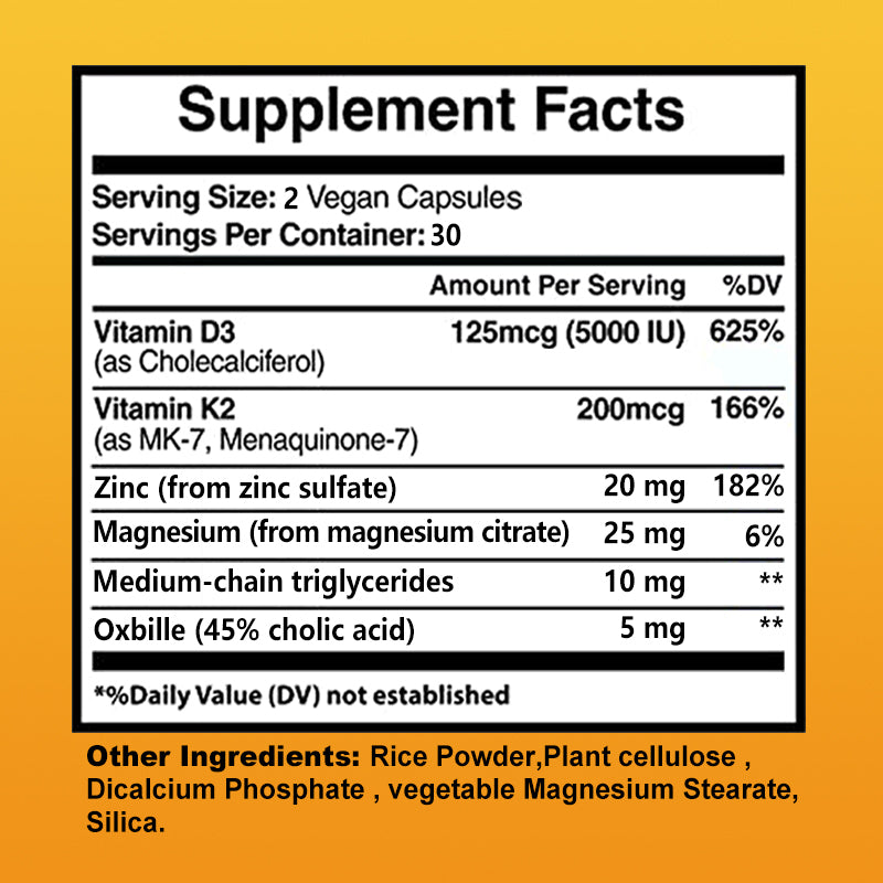 Vitamin D3 + K2 - Helps Healthy Support Immune System