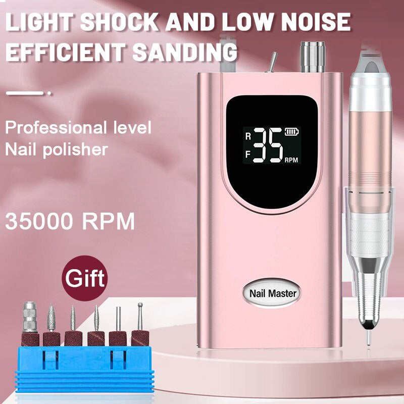 35000RPM Portable Nail Drill