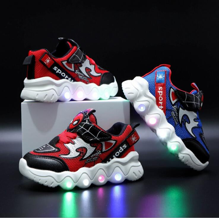 Baby LED Shoes with Lights Mesh Enfant Shoes for Kids