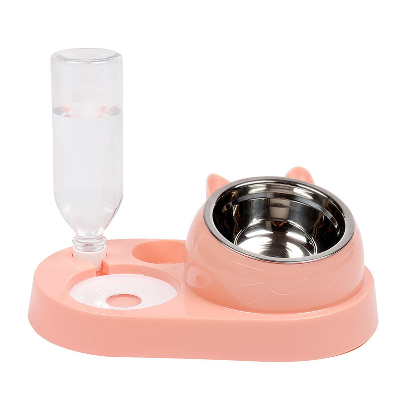 Automatic Water Drinker Food Feeder for Cat Double Dog Bowl