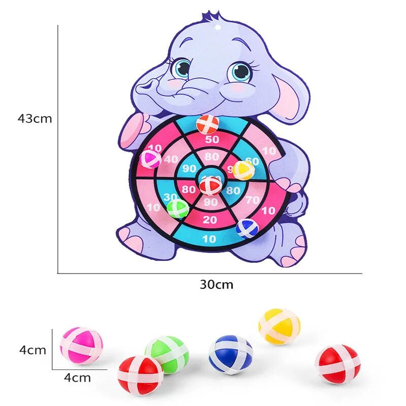 Board Sticky Ball  Rabbit Family Interactive Educational Toy