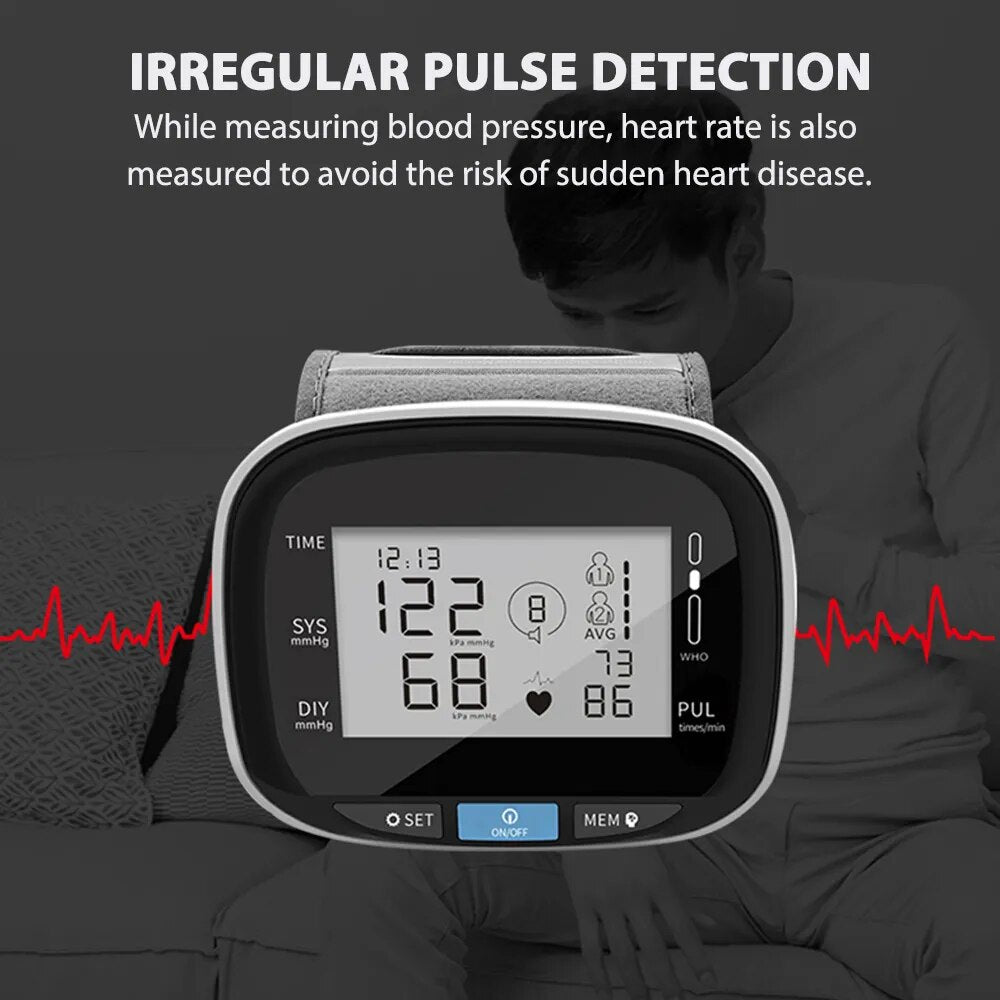 Automatic Digital Pulsometer Sphygmomanometer in Health Monitor