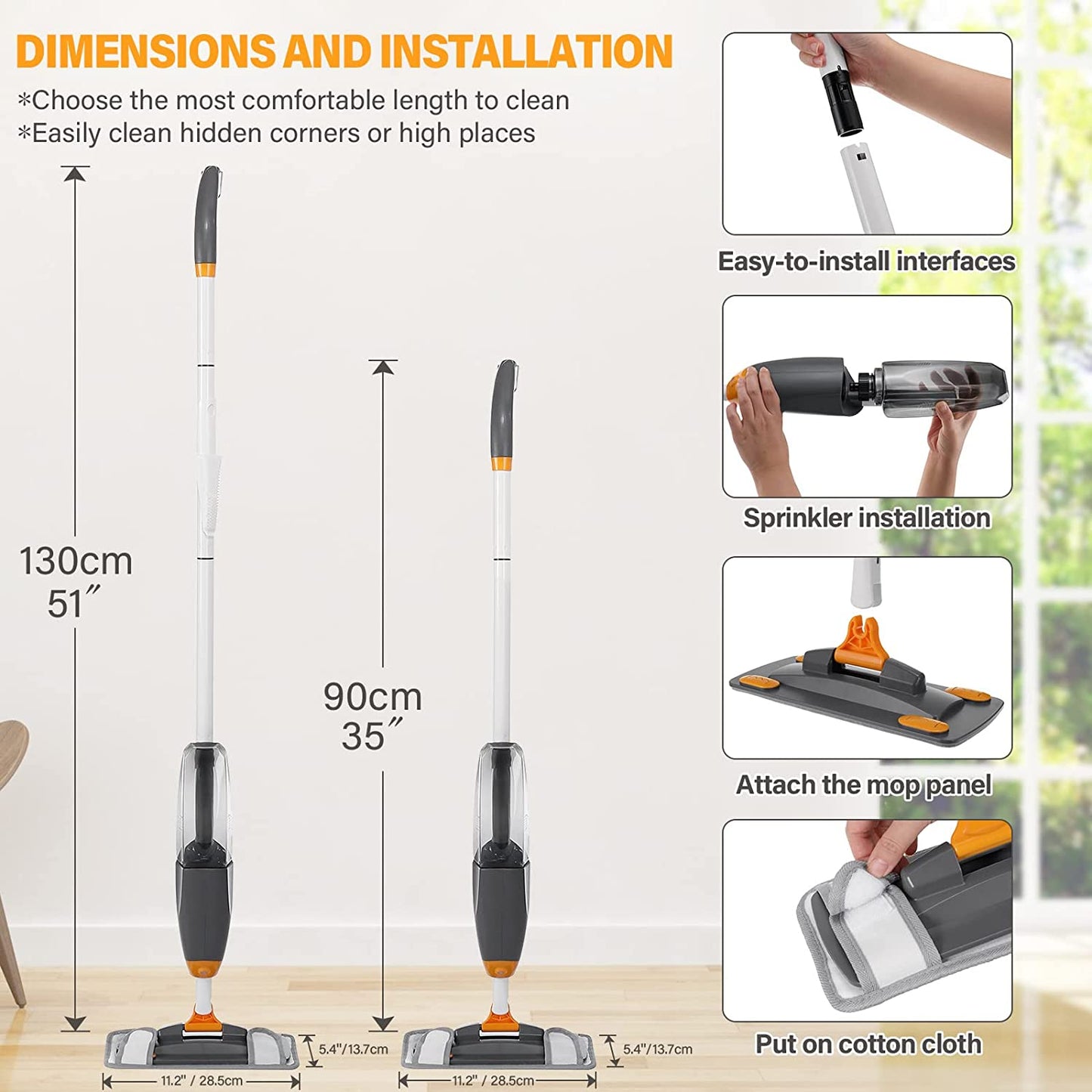 Spray Mop for Floor Cleaning