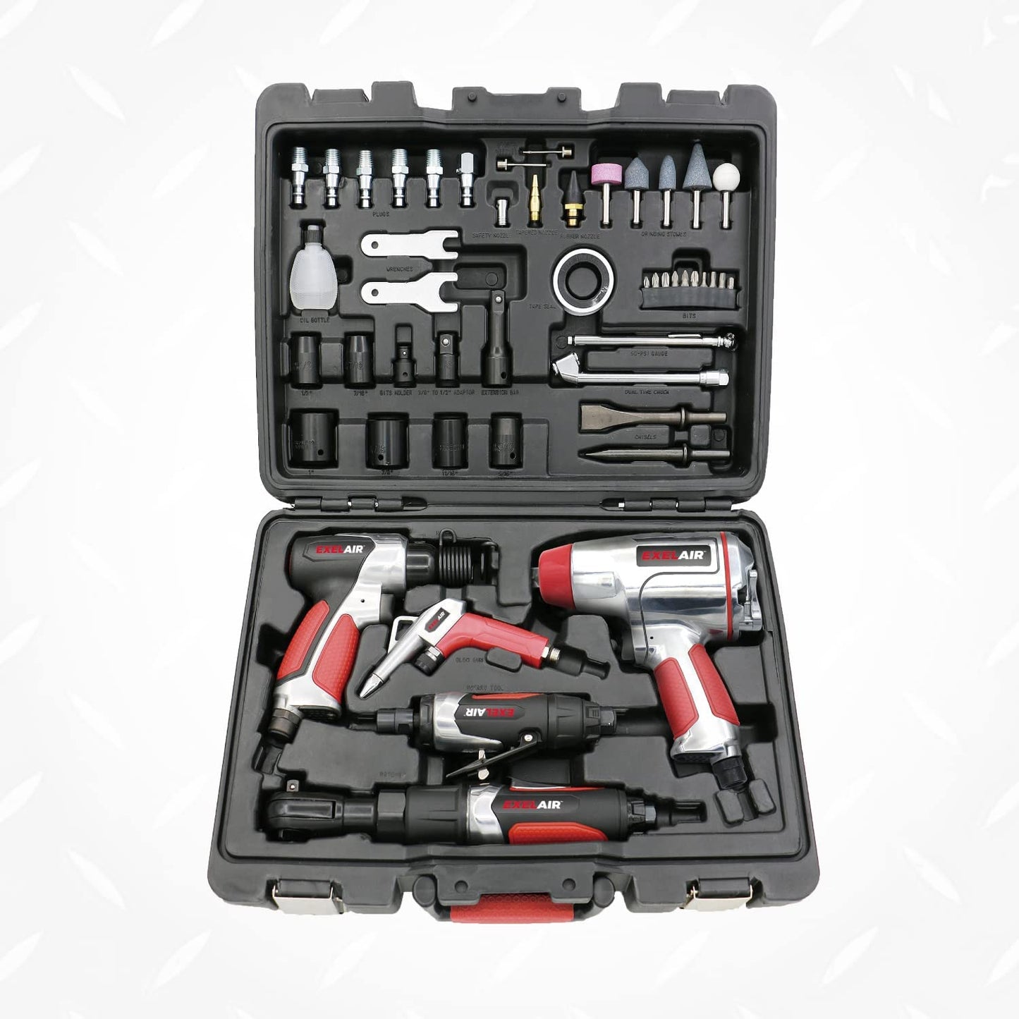 EXELAIR EX5005KIT 50 Piece Professional Air Tool Kit