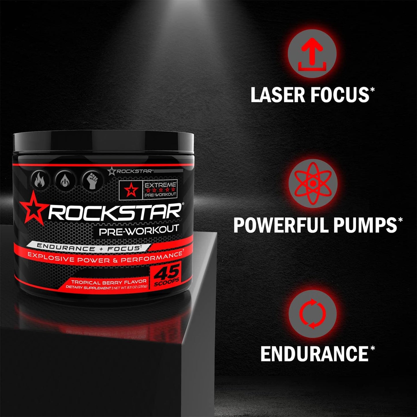 Rockstar Pre Workout - Focus