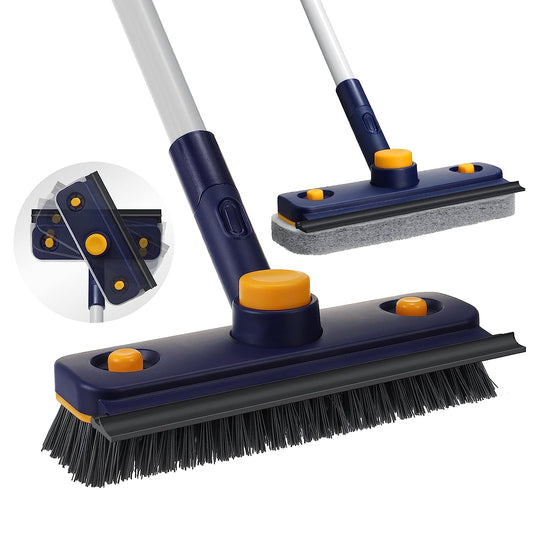 Floor Scrub Brush with Squeegee