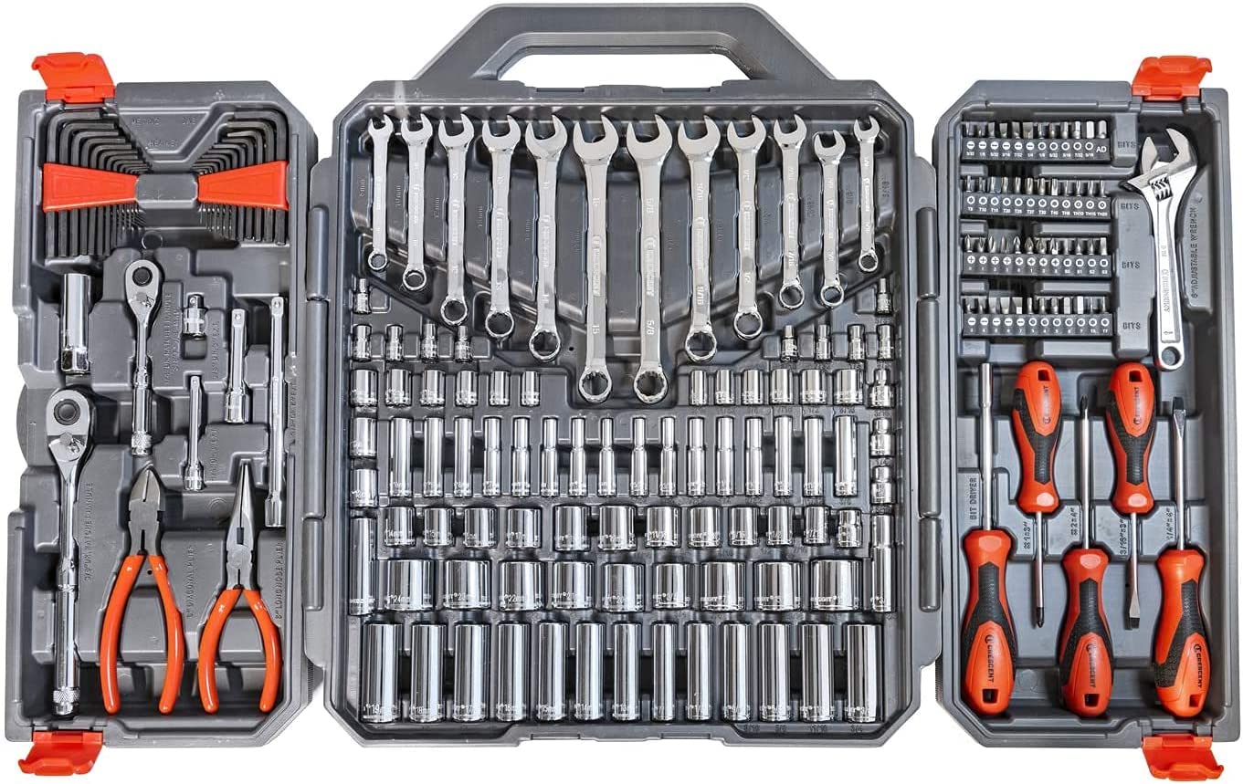 Crescent 180 Pc. Professional Tool Set in Tool Storage Case