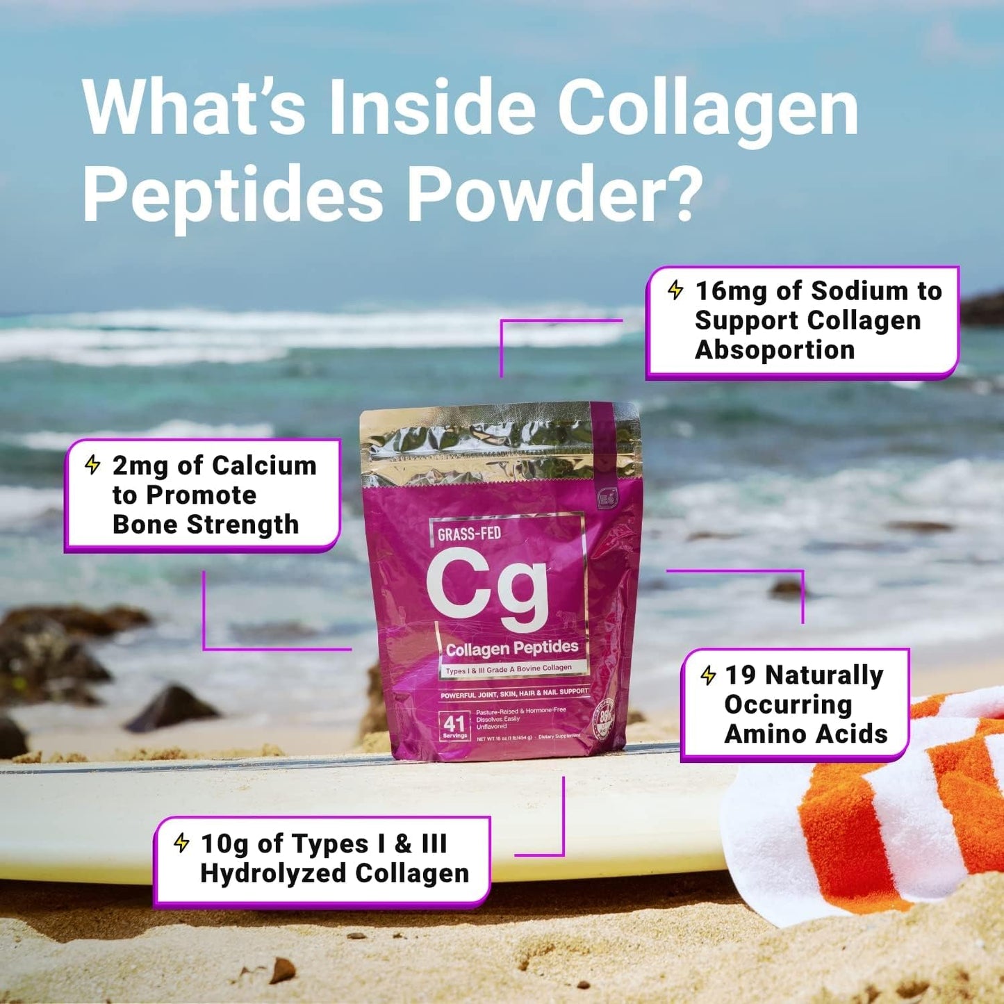 Essential Elements Hydrolyzed Collagen Peptides Powde