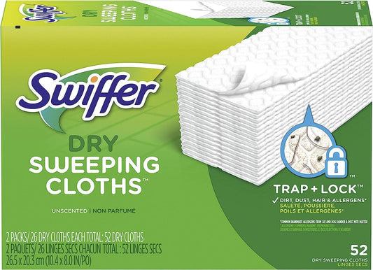 Swiffer Sweeper Dry Mop Refills for Floor Mopping and Cleaning