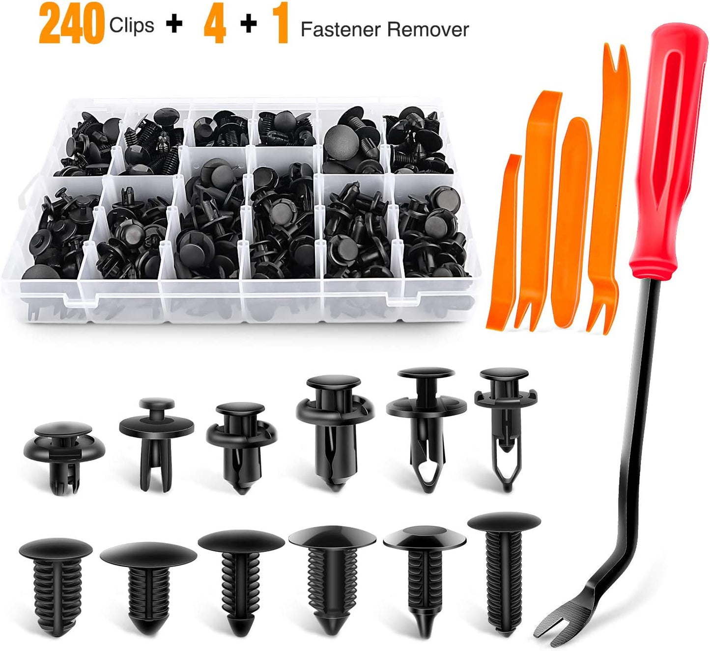 GOOACC - GRC-33 240PCS Bumper Retainer Clips