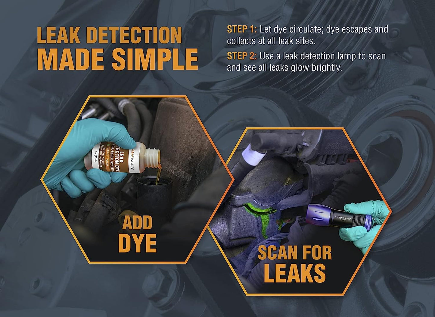 Air Conditioning Refrigerant Leak Detection Kit