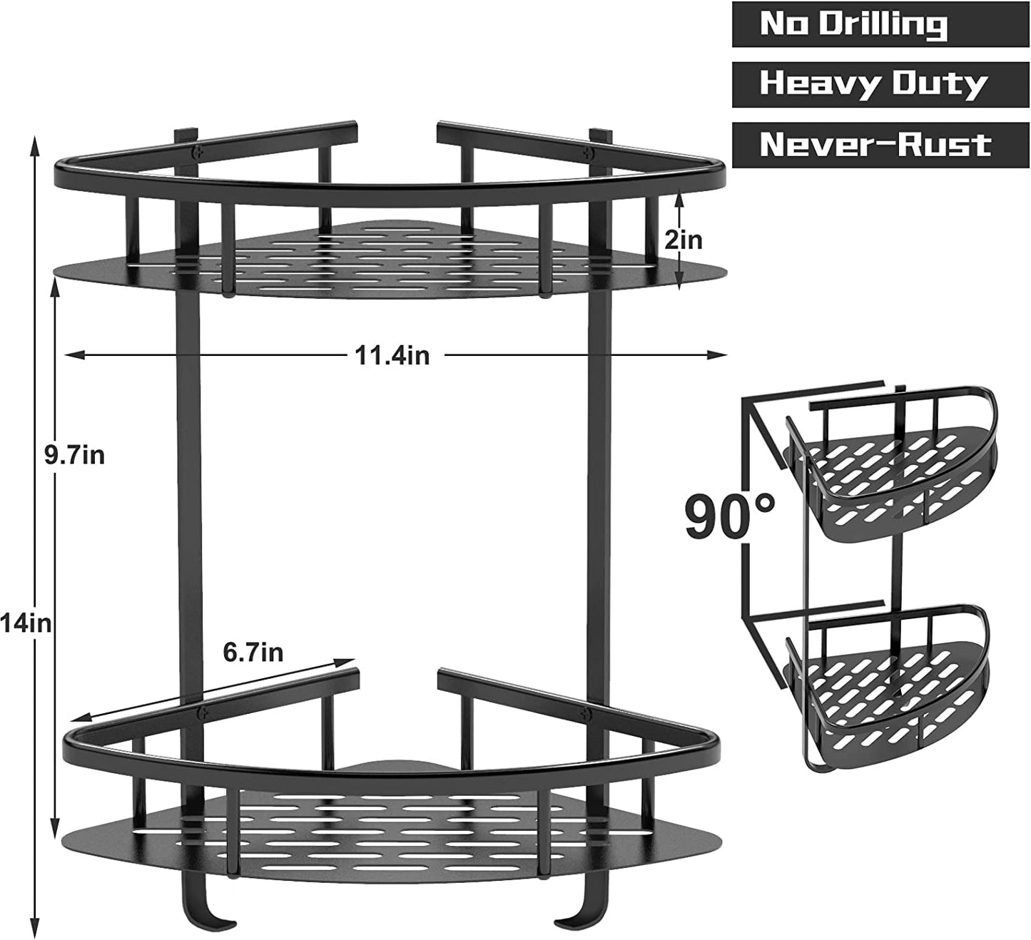 Soft digits Shower Caddy Corner