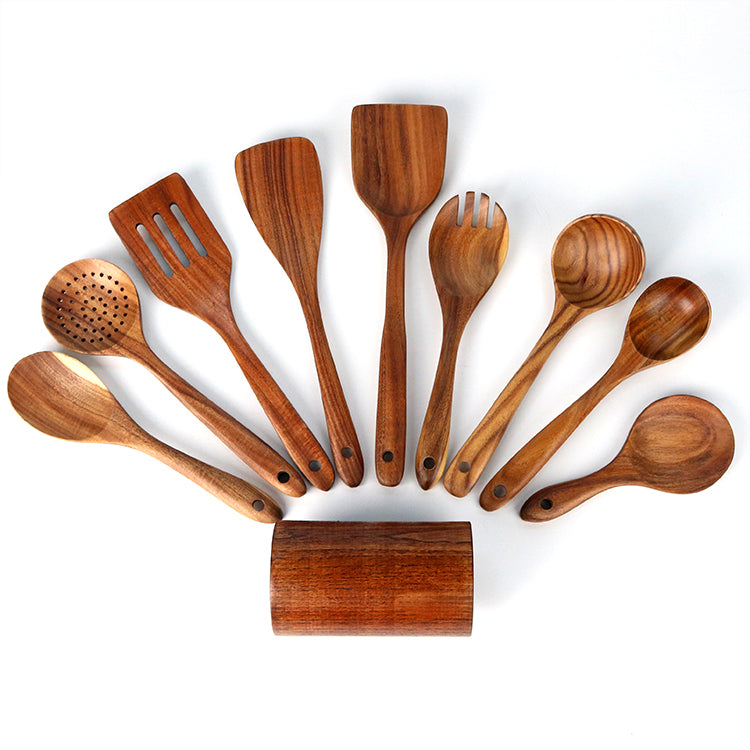 Natural Acacia Wooden Nonstick Cooking tool sets