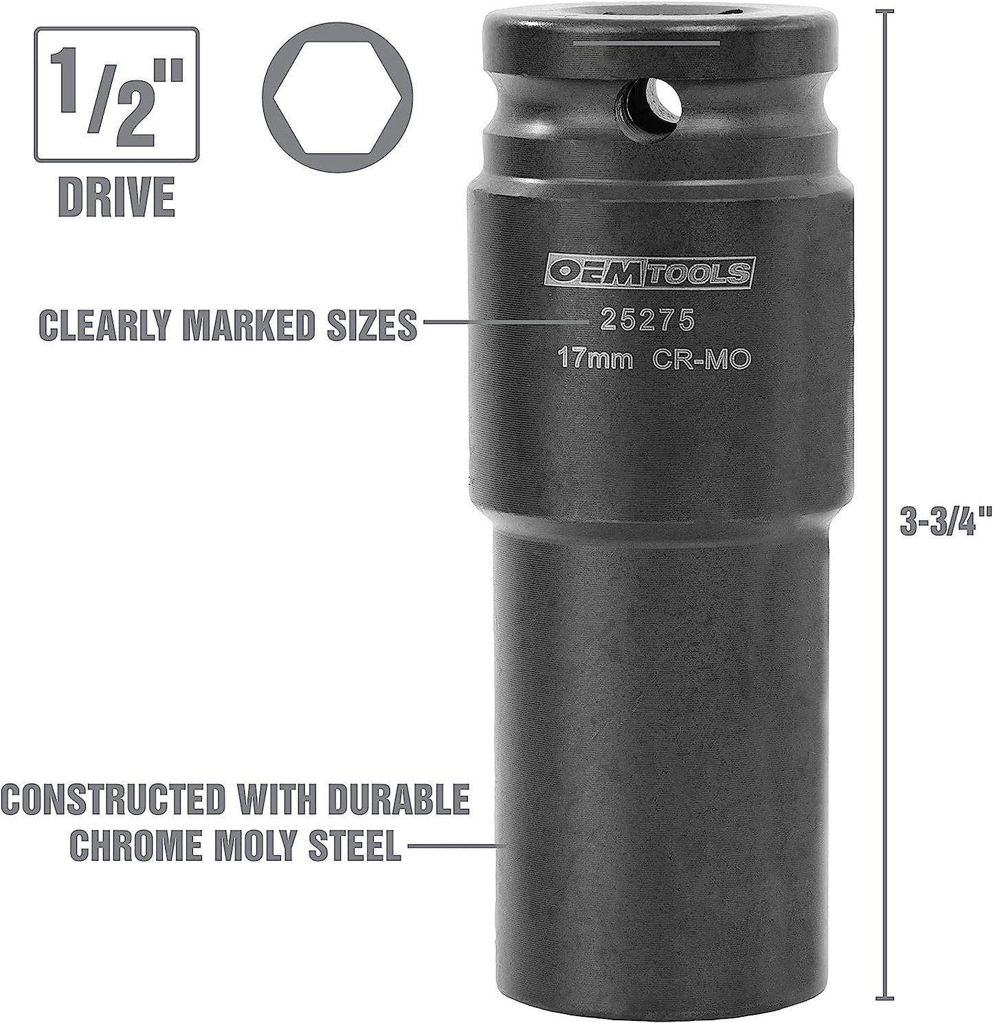 OEMTOOLS 25276 6 Pack Metric Harmonic Balancer Socket Set