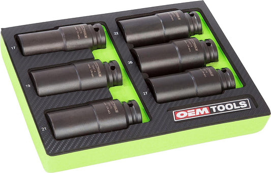 OEMTOOLS 25276 6 Pack Metric Harmonic Balancer Socket Set