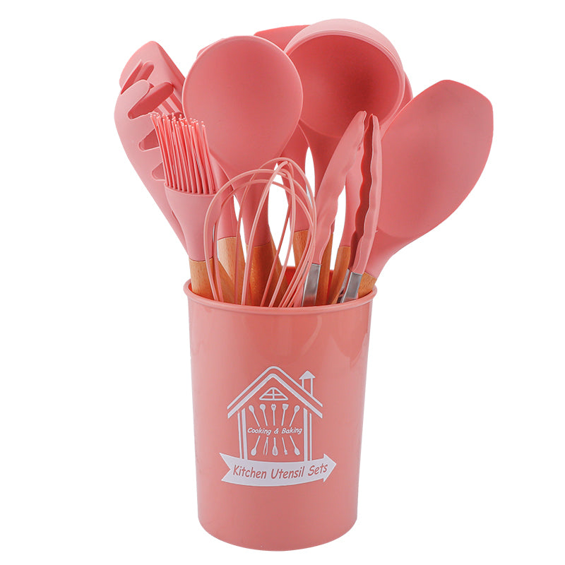 kitchen accessories 12pcs silicone cooking utensil set