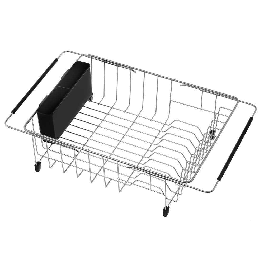 Over Sink Dish Drying Rack Stainless Steel Large Storage