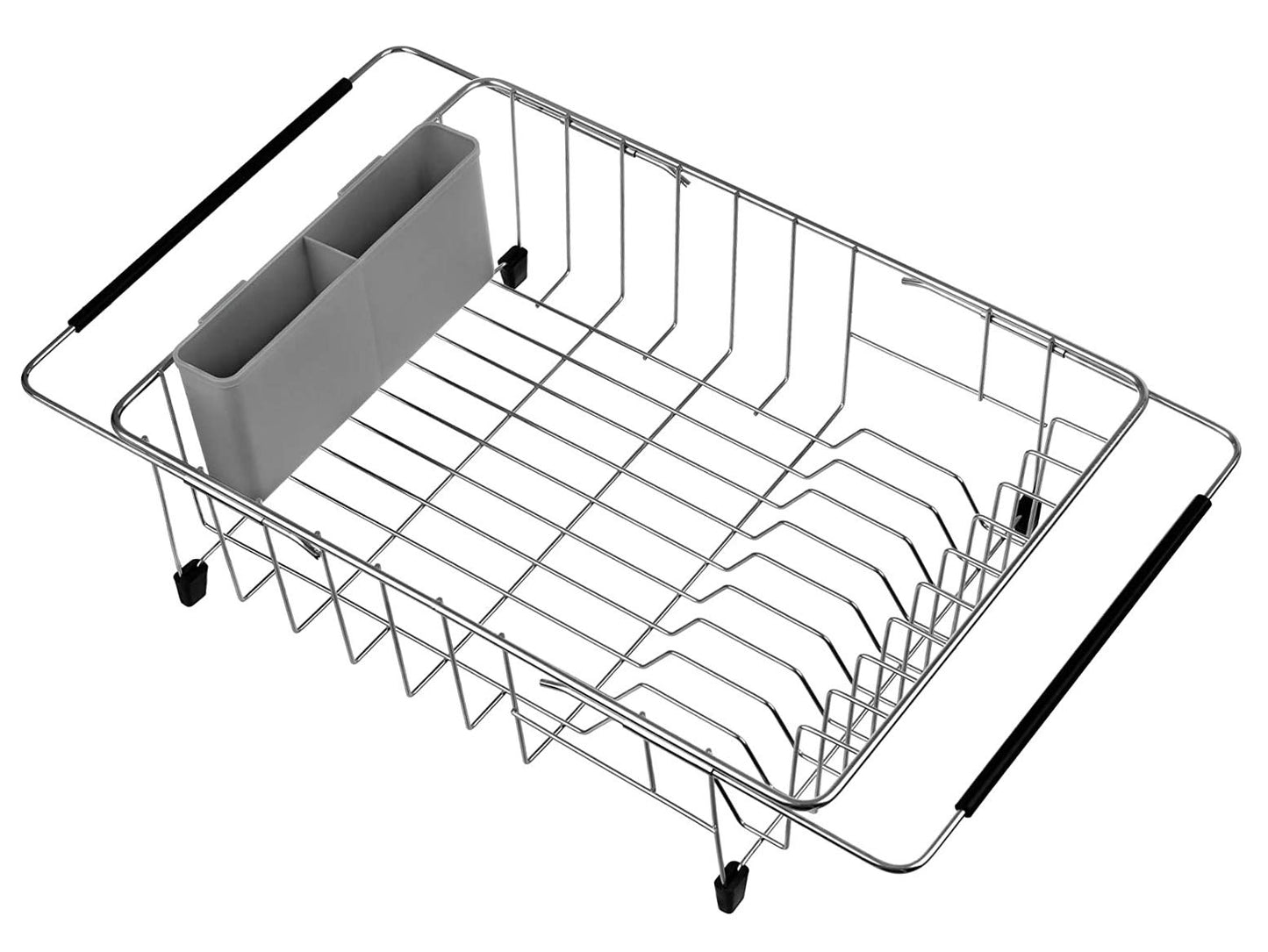 Over Sink Dish Drying Rack Stainless Steel Large Storage