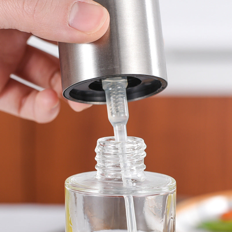 Leak-proof Stainless Steel Spray Press Type Oil Spray Bottle