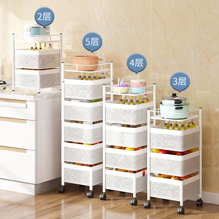 Household Storage Helper Square Rotating Rack