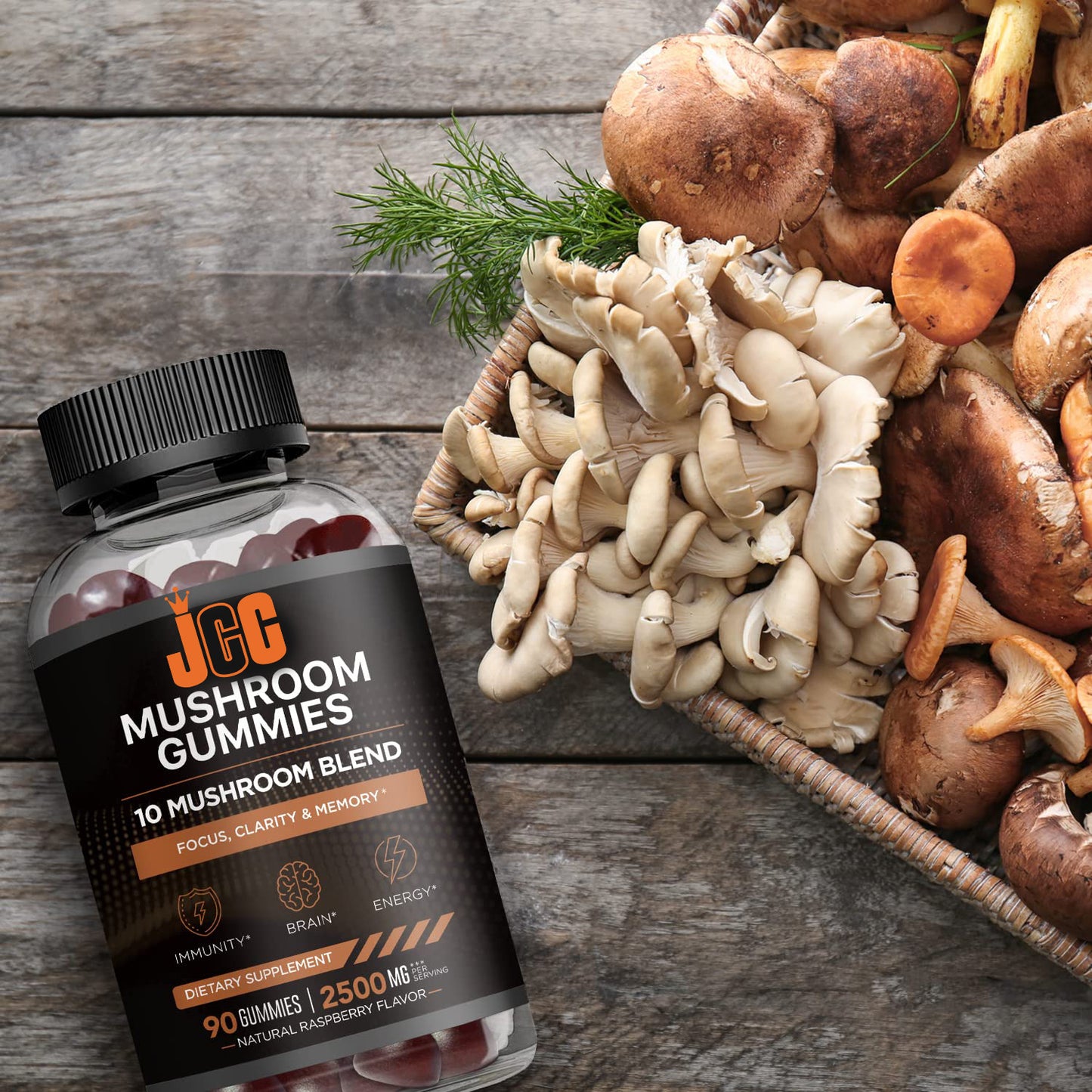 Organic mushroom complex supplement