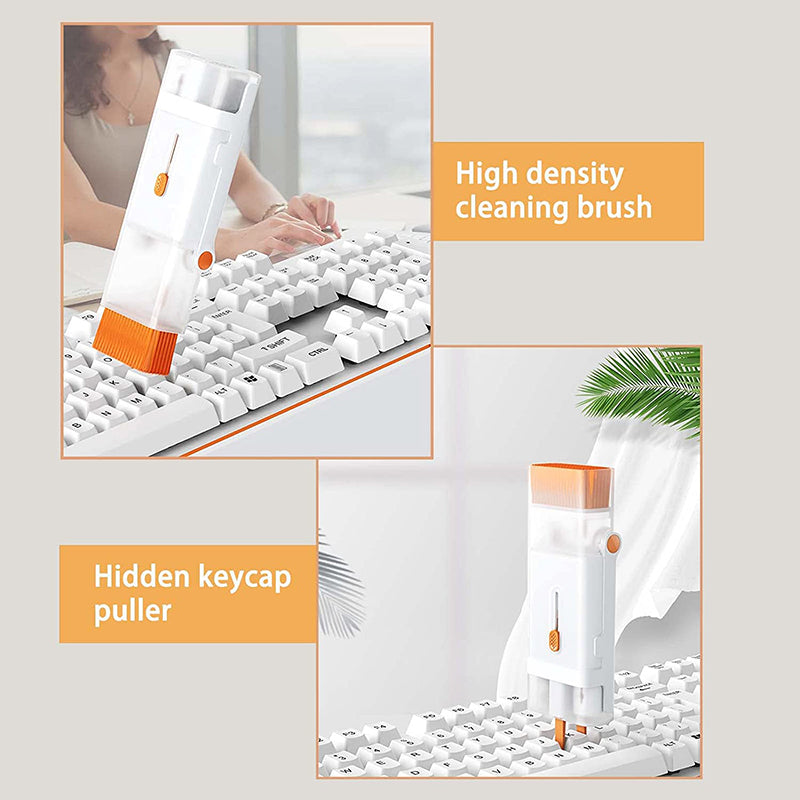 8 in 1 Keyboard Cleaning Brush Kit Phone Stand Earphone Cleaning Pen