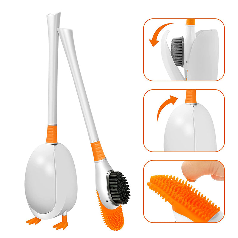 WIKHOSTAR Silicone Bathroom Toilet Brush