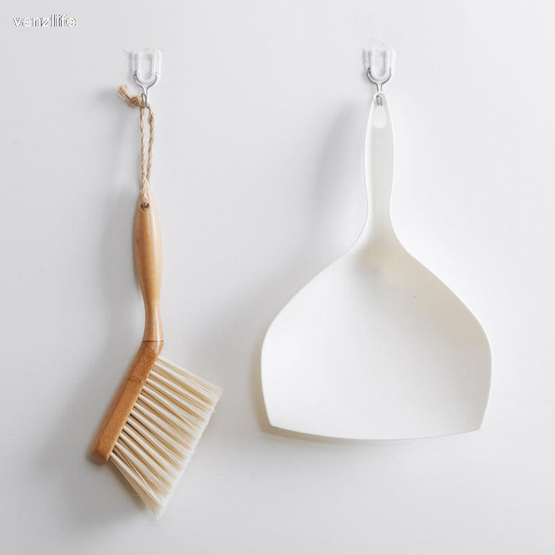 Vanzlife bamboo handle mini brooms shovel set