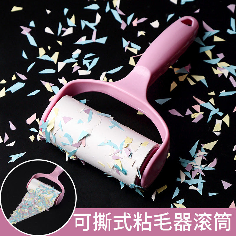 New Tearable Roll Paper Sticky Roller Dust Wiper Pet Hair