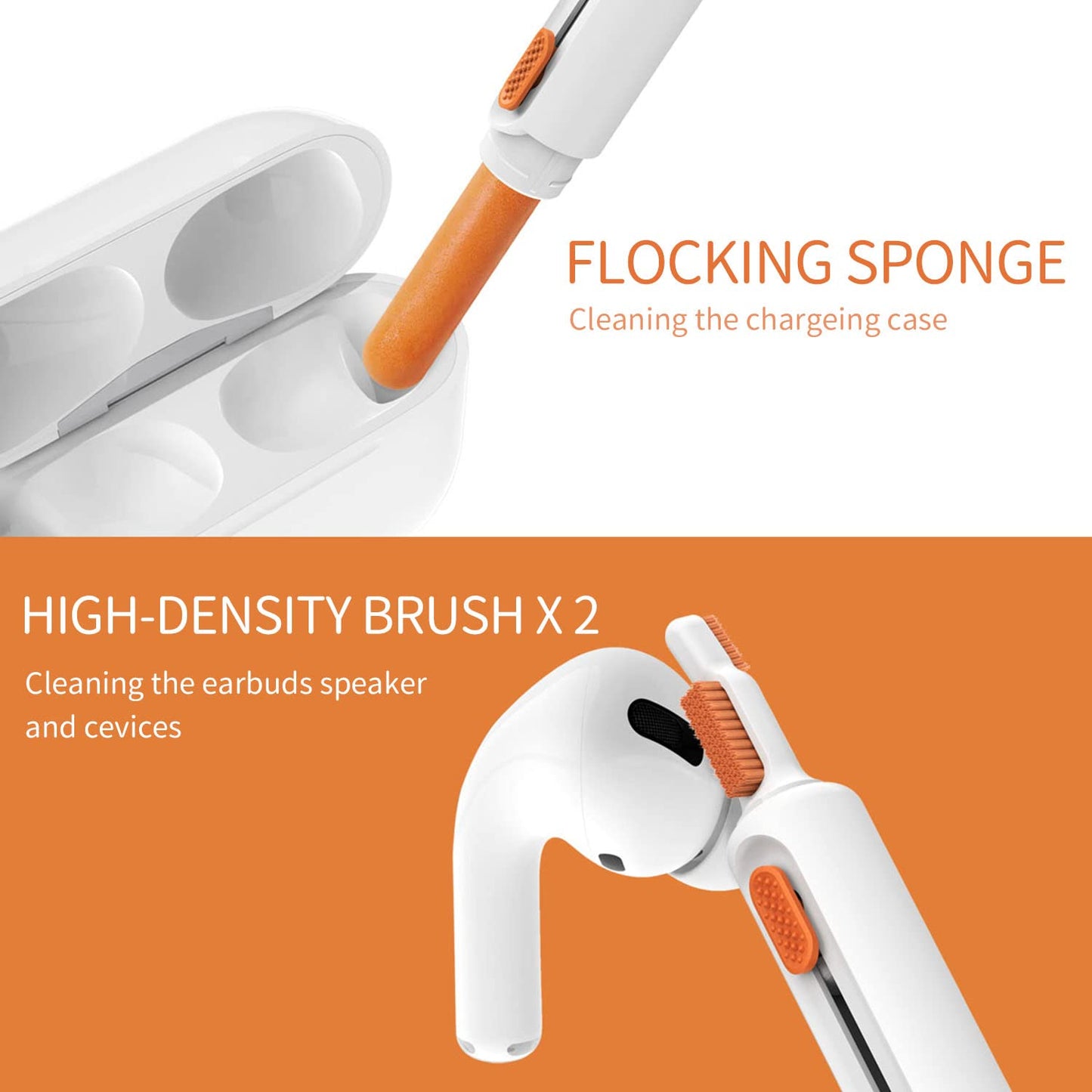 8 in 1 Keyboard Cleaning Brush Kit Phone Stand Earphone Cleaning Pen