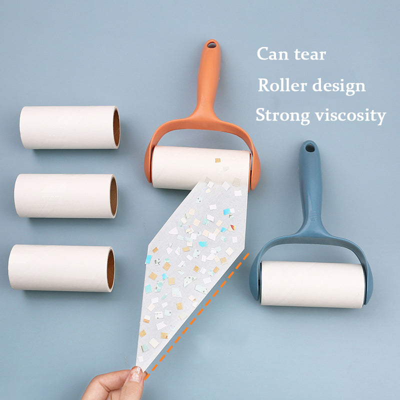 Tearable Roll Paper Sticky Roller Dust Wiper Pet Hair Clothes Carpet