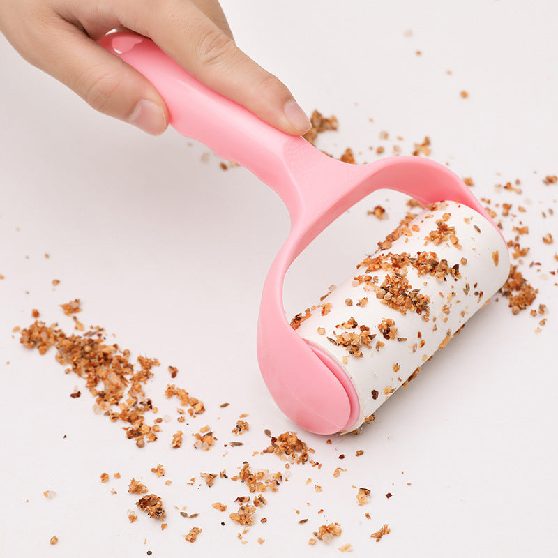 Tearable Roll Paper Sticky Roller Dust Wiper Pet Hair Clothes Carpet