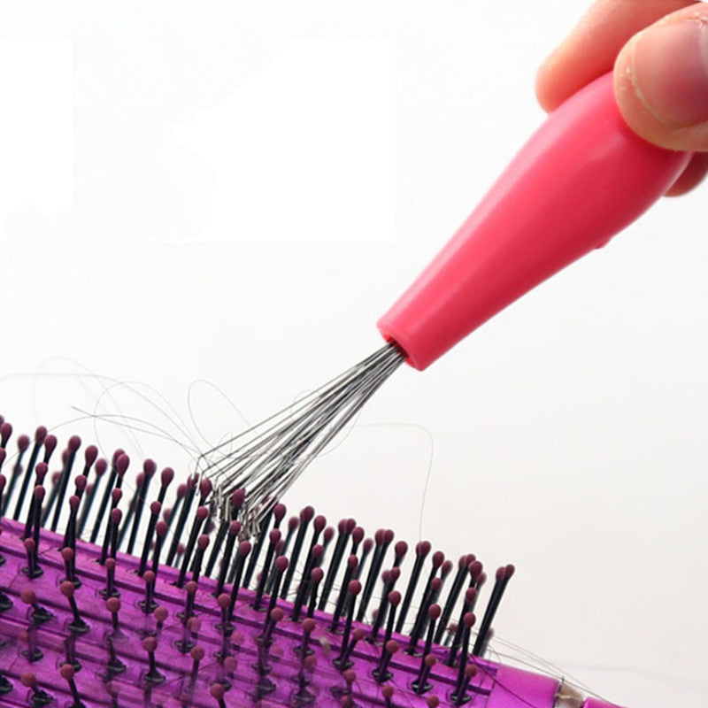 Comb Hair Brush Cleaner Plastic Handle Cleaning Brush Remover