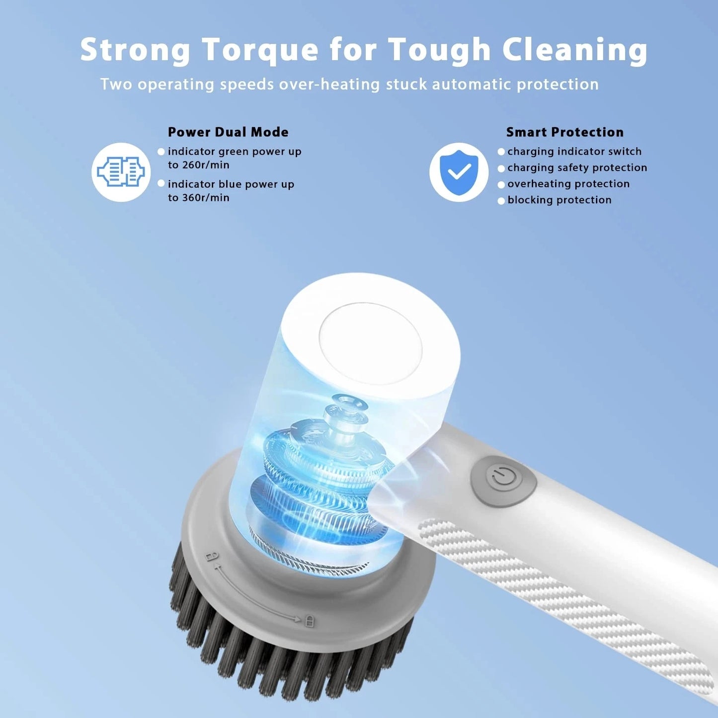 Wireless Electric Cleaning Brush Housework Kitchen Dishwashing