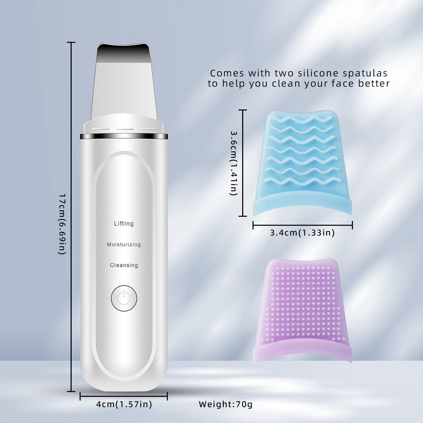 Ultrasonic Skin Scrubber Deep Face Cleaning Machine Skin