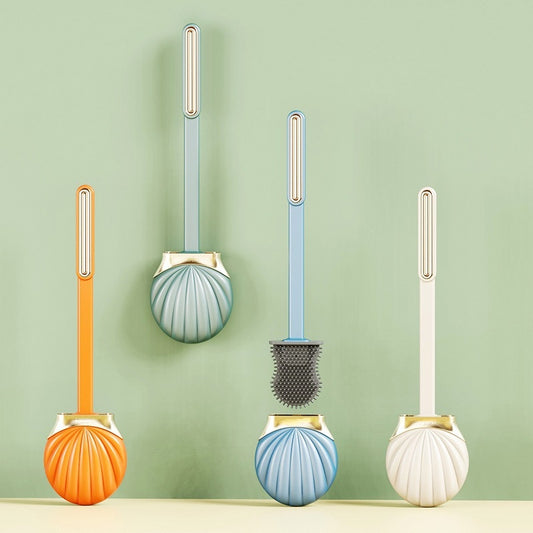 Long Handle Silicone Flat Toilet Brush